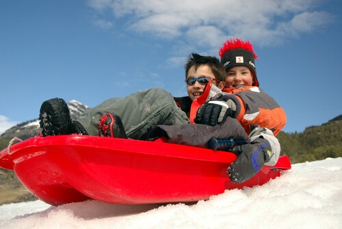Sled run for kids