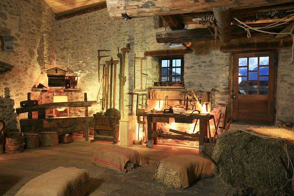 © Vue intérieure du musée l'Arche d'Oé à Aussois - JL Rigaux. MO-OT AUSSOIS