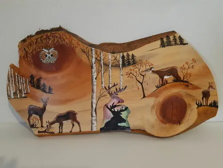 Wood painting workshop