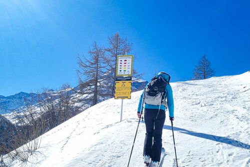 Le Clot ski touring itinerary