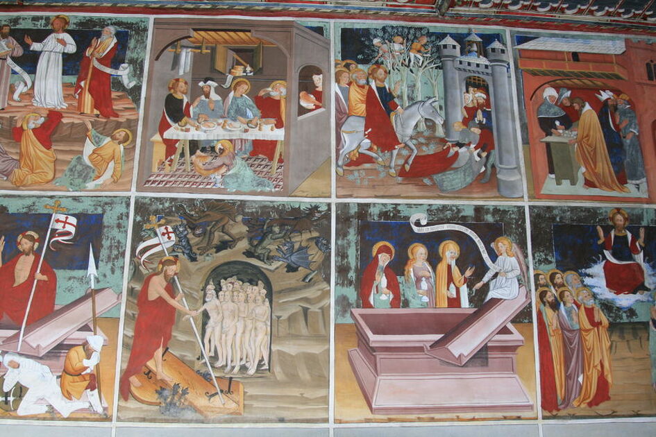 © Les décors peints de la chapelle Saint Sébastien à Val Cenis Lanslevillard - S. Perez - Fondation Facim