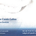 © Chirurgien dentiste Cusnir Galina - Cusnir Galina