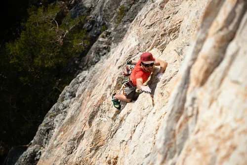 Voie d'escalade des Gorges de l'Arc