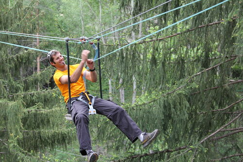 Parcobranche du Diable: accrobranche en tokkelbanen op 25 verschillende circuits
