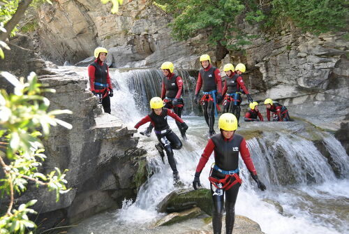 Descente en canyoning