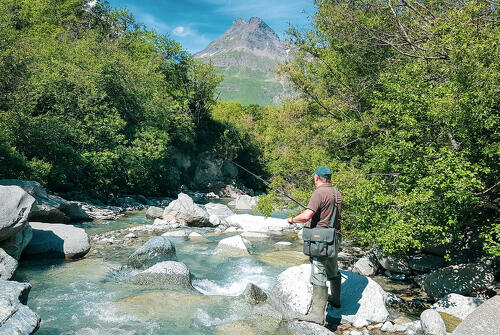 Fishing at Bonneval sur Arc