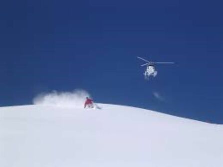 Heliskiing outing
