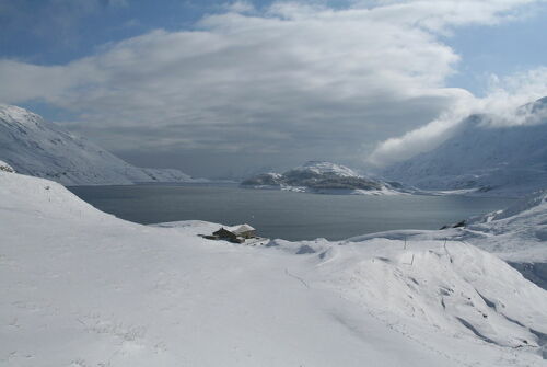 Snowshoe outing - Mont-Cenis pass and lake