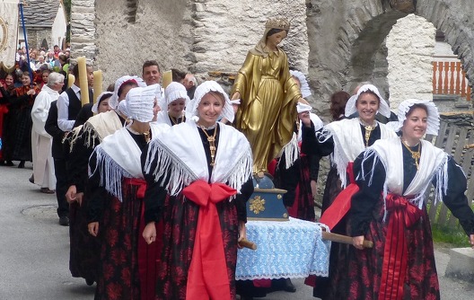 Traditional Celebration of the assumption of Mary