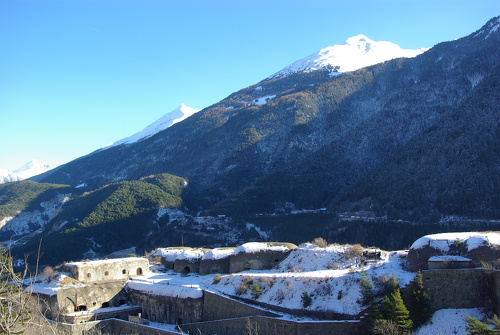 Tour à pied de Modane-Fourneaux vues d'en haut