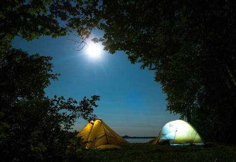 Camping disco evening