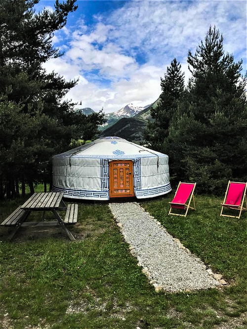 Mijn yurt in de bergen