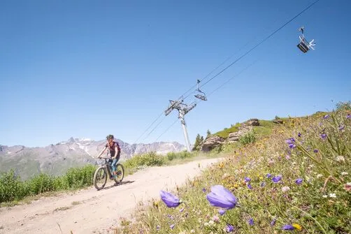 Downhill mountain biking