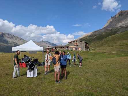 Soirée sous les étoiles au refuge de Plan du Lac