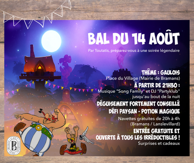 Retraite aux flambeaux, concert et bal