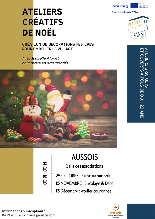 Ateliers créatifs de Noël