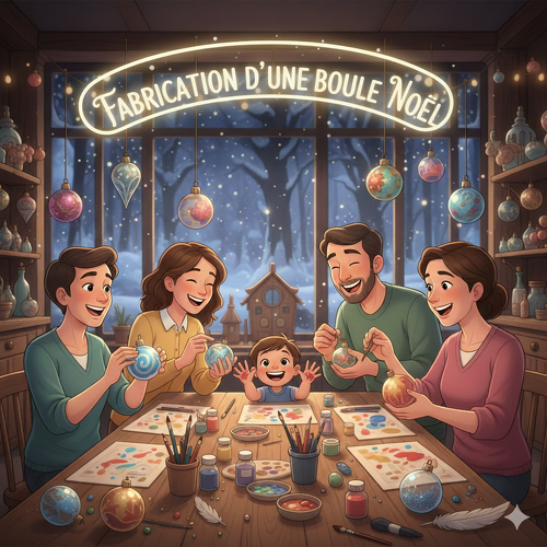 Atelier "dans ma bulle" - Fabrication d'une boule de Noël
