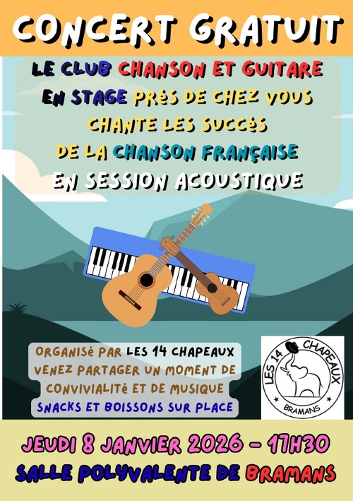 Concert - Club Chansons et guitare