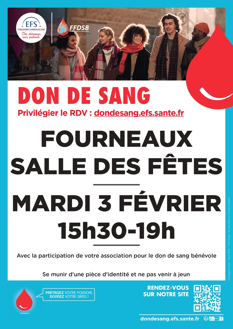 © Affiche EFS pour don du sang - EFS