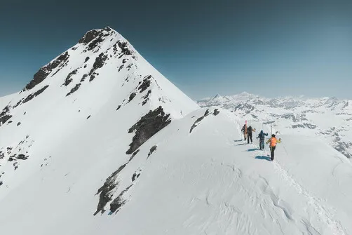Trails on the Albaron in the Alpes Grées