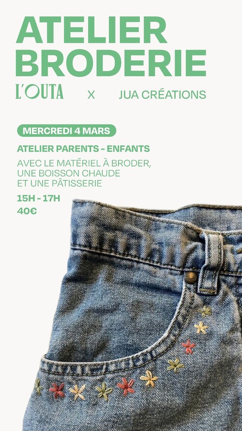 Atelier broderie parents-enfants