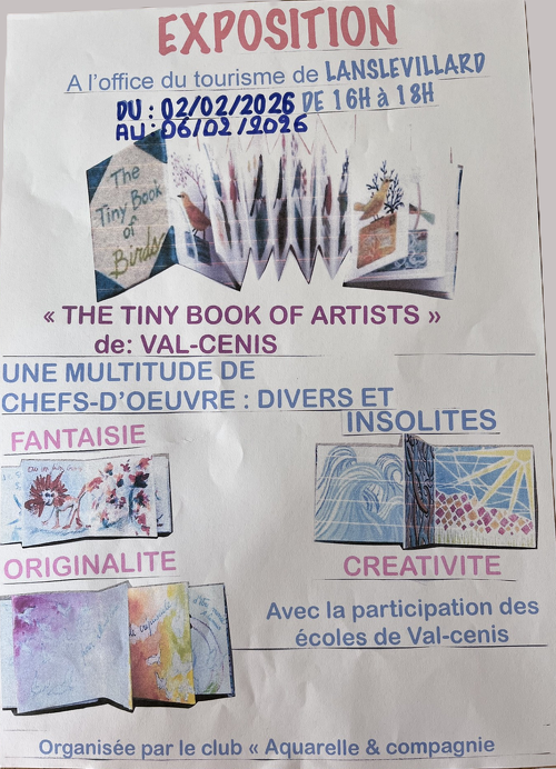 Exposition - The tiny book of artists de Val Cenis