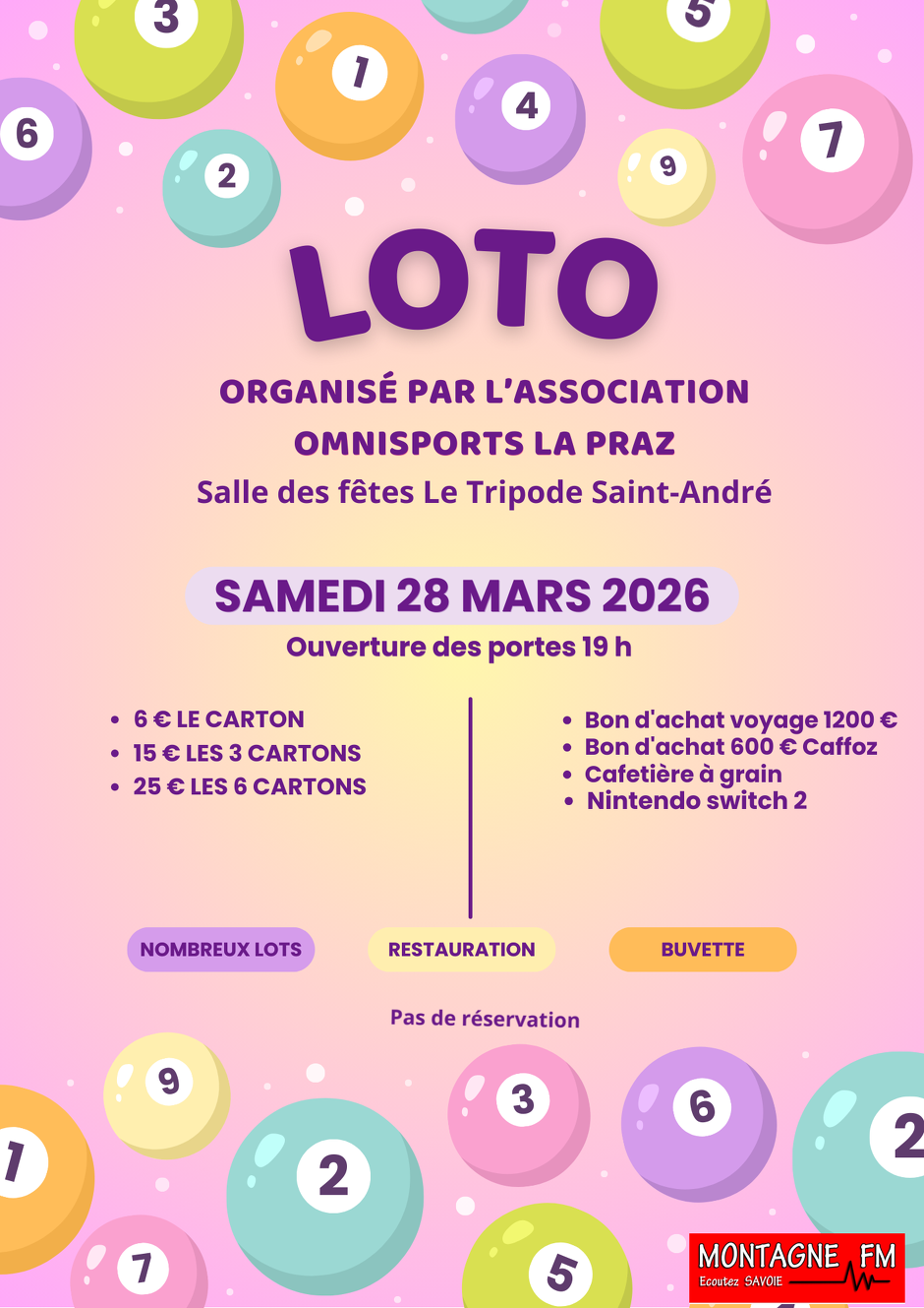 © Loto de l'Omnisport La Praz_Saint-André - Omnisports La Praz