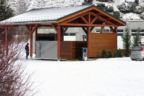 Campervan service area