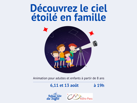 Soirée découverte du ciel étoilé