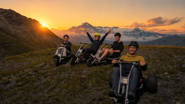 Sunset, Aperitif, and Mountain Kart in Val Cenis!