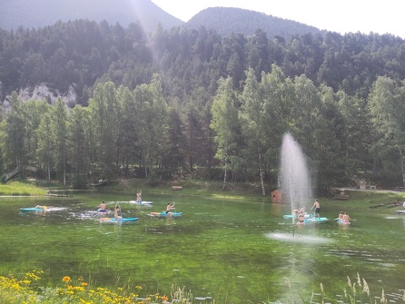 Sortie de paddle en lac