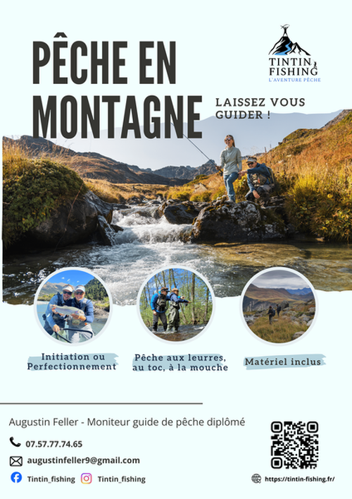 Pêche en montagne tous niveaux avec un moniteur guide