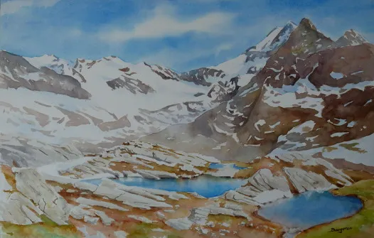 Expo-vente - Aquarelles et peintures de Jacques Daugeron