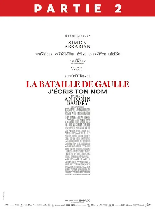 PROJECTION : La Bataille de Gaulle - partie  : J'écris ton nom