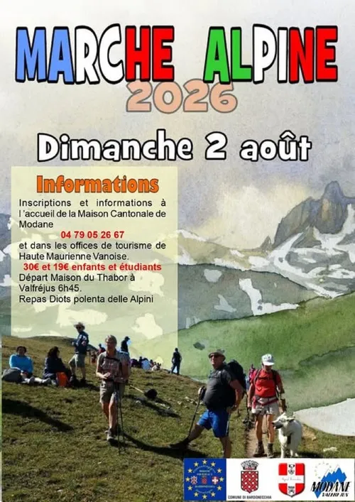 Marche Alpine Sens France Italie 2026