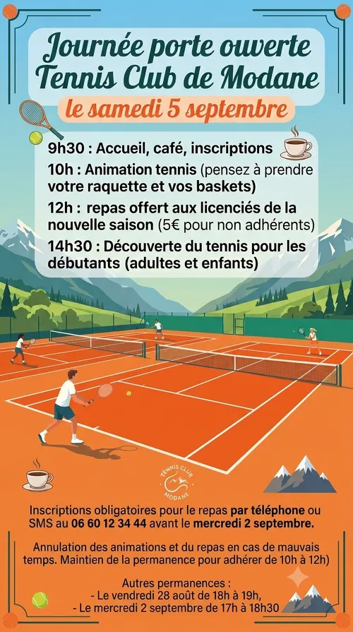 Modane Tennis Club Open House