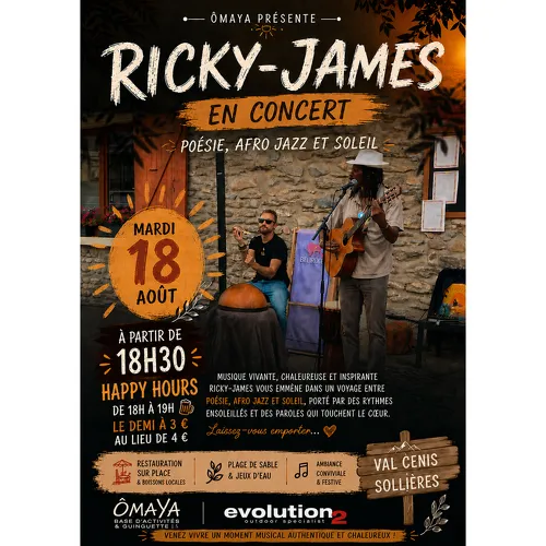 Ricky-James en concert