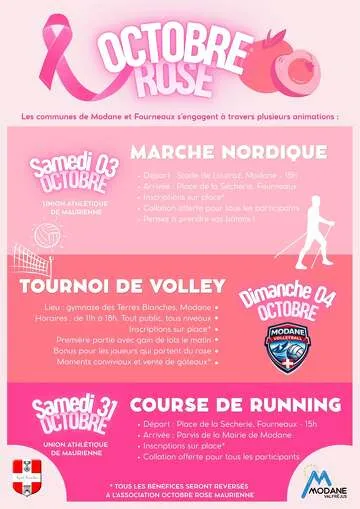 © Octobre Rose : Course de running_Fourneaux - Mairie Modane