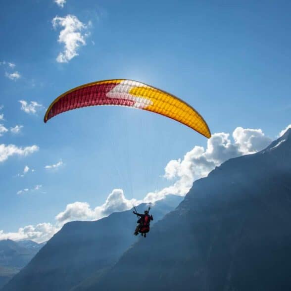 Test paragliding New D'Tour event