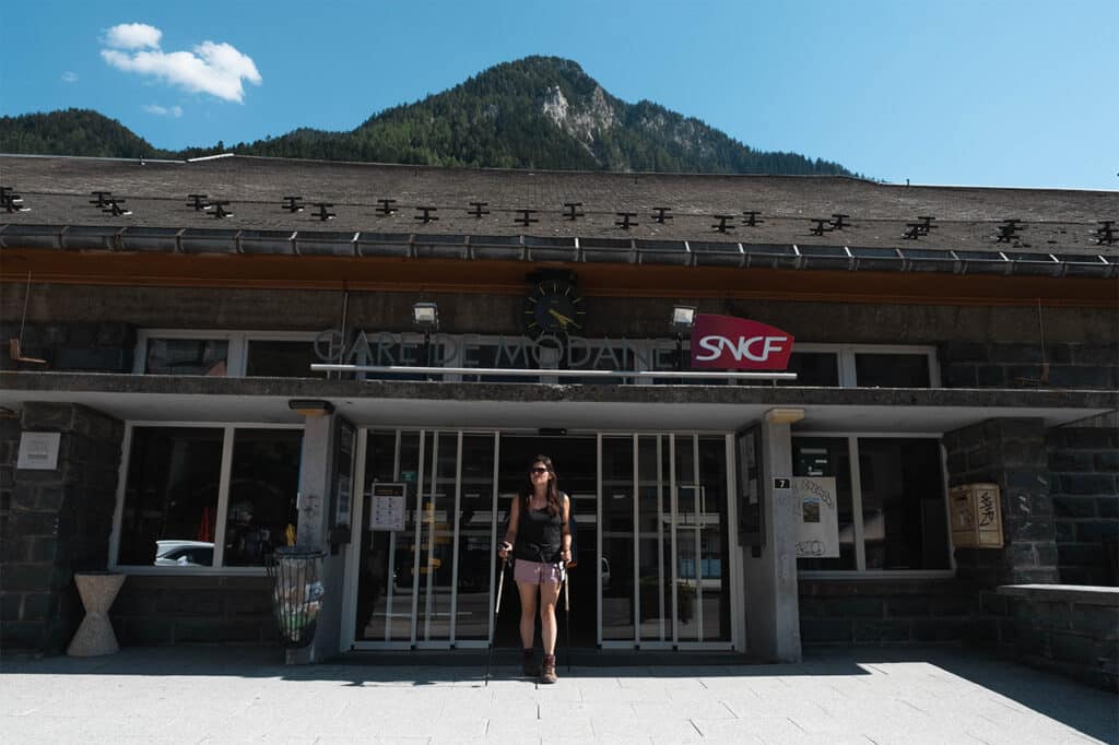 Début du Tour des Glaciers de la Vanoise à partir de la gare de Modane