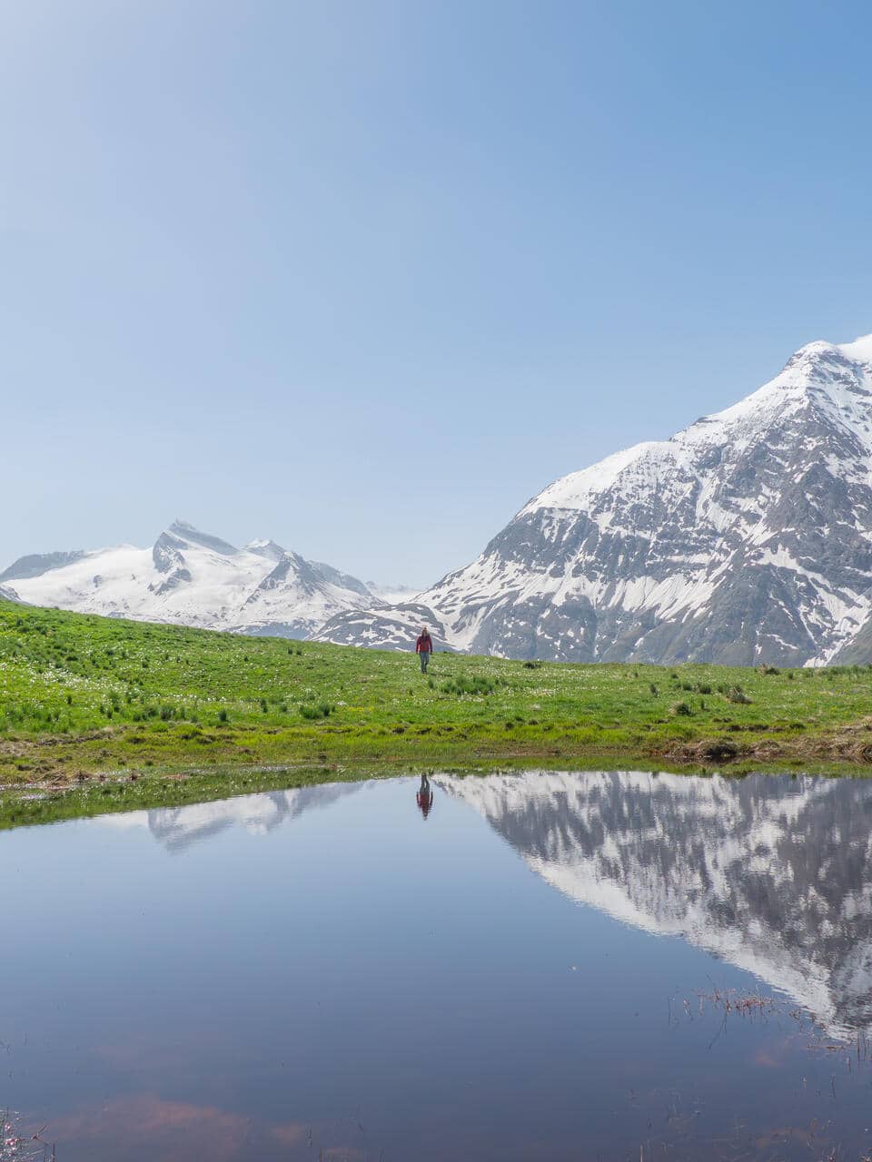 Randonnée à pied, lac de montagne, alpage de la Buffaz, Arbéron, Bessans, Haute Maurienne Vanoise