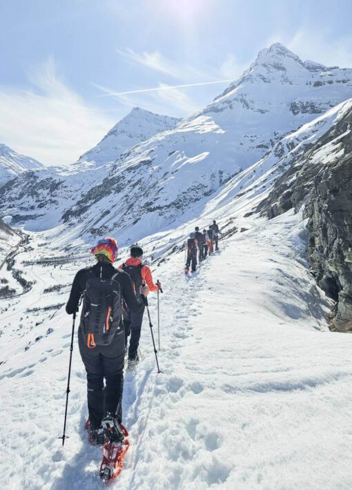Randonnée en raquettes avec un guide à Bonneval