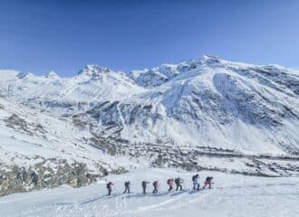 Randonnée en raquettes à Bonneval : Le vallon de la Lenta
