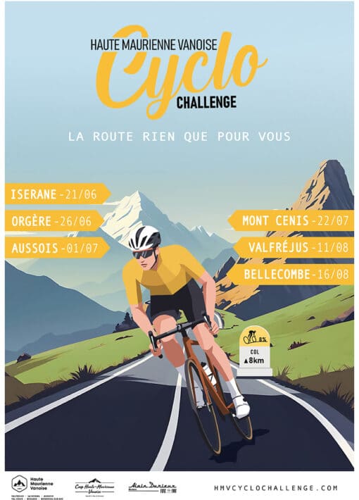Haute Maurienne Vanoise Cyclo Challenge affiche 2026