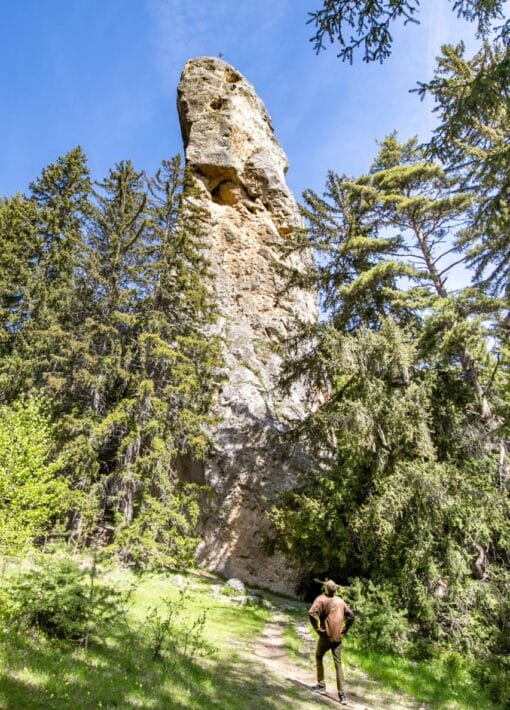 View of the Sardières Monolith