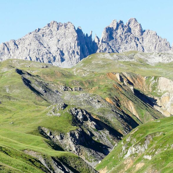 La vallée étroite à Valfréjus