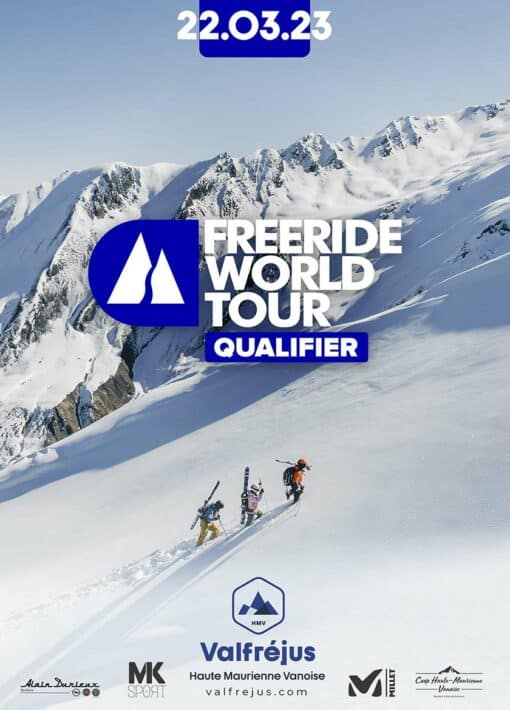 Affiche Freeride World Qualifier à Valfréjus