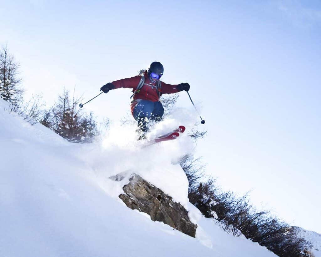 Ski freeride à Val Cenis