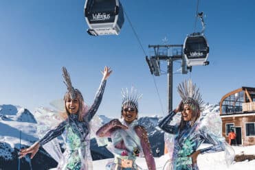 Animation sur les pistes, station de ski de Valfréjus, chorégraphie, Vertical Muscic Experience