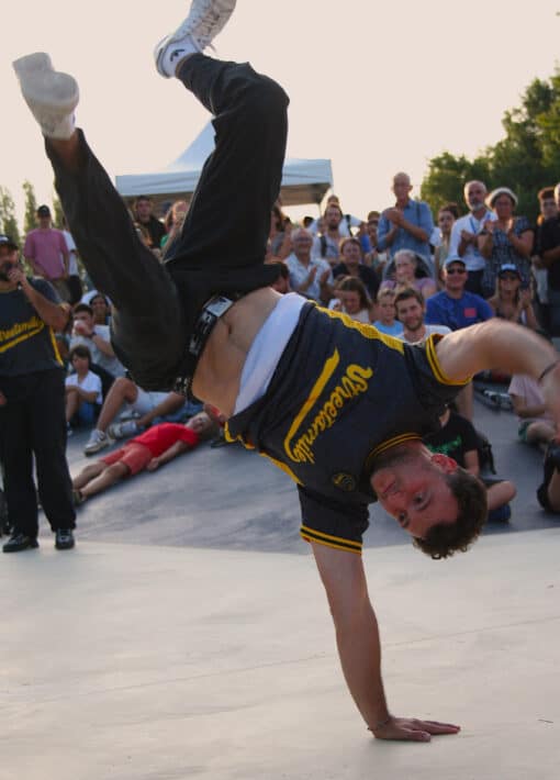 Breakdance at the O.U.F: Outdoor Urban Festival in Valfréjus !